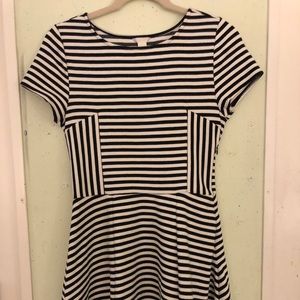 Black & White Striped Dress